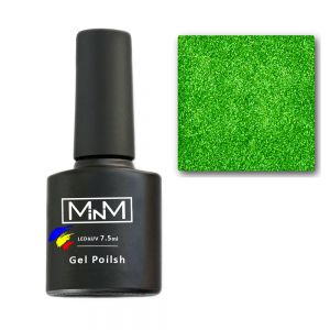 100 Гель-лак ізумрудний глітер Gel Polish Emerald Glitter, LED та UV, 7,5 мл