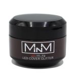 LED Гель камуфлюючий з шимером M-in-M Gel LED Cover Glitter, 30 г