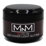 LED Гель камуфлюючий з шимером M-in-M Gel LED Cover Light Glitter, 50 г